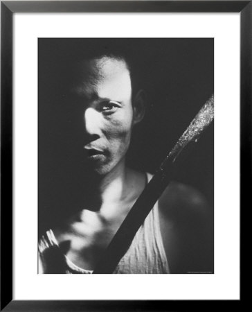 Knife Called A Paring Is Held By Indonesian Youth Who Used It To Kill Communist Revolutionaries by Co Rentmeester Pricing Limited Edition Print image
