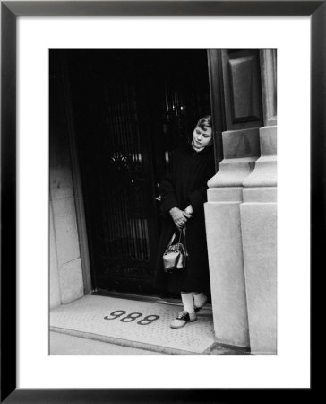 Fan Of Actress Grace Kelly Waiting Outside Kelly's Apartment For A Sight Of Her Idol by Lisa Larsen Pricing Limited Edition Print image