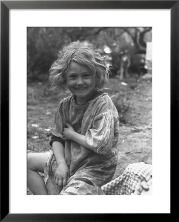 Small Dirty Child Living In The Migratory Camp by Carl Mydans Pricing Limited Edition Print image