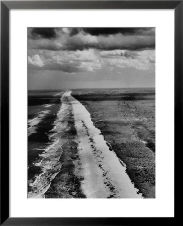 The Surf Breaking On The East Coast Of Florida During Low Tide by Fritz Goro Pricing Limited Edition Print image