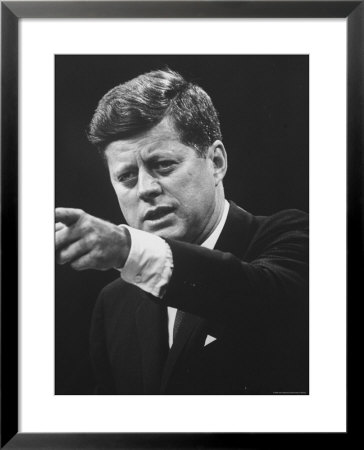 President John F. Kennedy During Press Conference by Joe Scherschel Pricing Limited Edition Print image