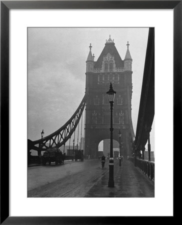 Light Traffic Across Tower Bridge On An Overcast Day by Carl Mydans Pricing Limited Edition Print image