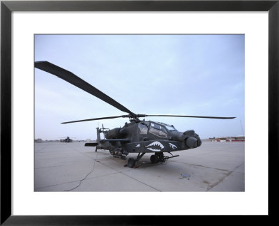 Ah-64 Apache Prepares For Takeoff At Camp Speicher by Stocktrek Images Pricing Limited Edition Print image