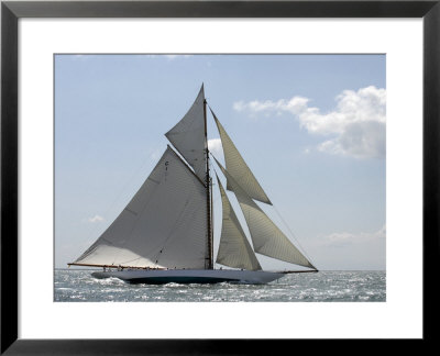 Mariquita Under Sail During Round The Island Race, The British Classic Yacht Club Regatta by Rick Tomlinson Pricing Limited Edition Print image