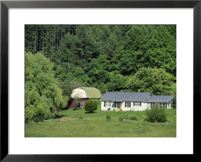Homestead And Barn, Near The Blue Ridge Parkway, Appalachian Mountains, North Carolina, Usa by Robert Francis Pricing Limited Edition Print image