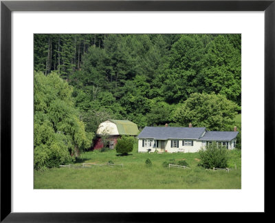 Homestead And Barn, Near The Blue Ridge Parkway, Appalachian Mountains, North Carolina, Usa by Robert Francis Pricing Limited Edition Print image