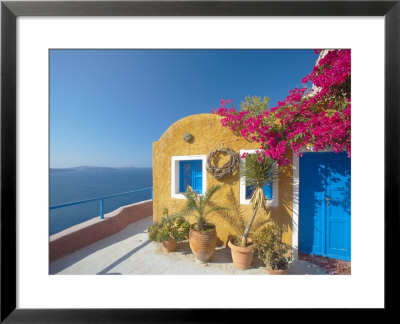 Colourful House In Santorini, Cyclades, Greek Islands, Greece, Europe by Papadopoulos Sakis Pricing Limited Edition Print image