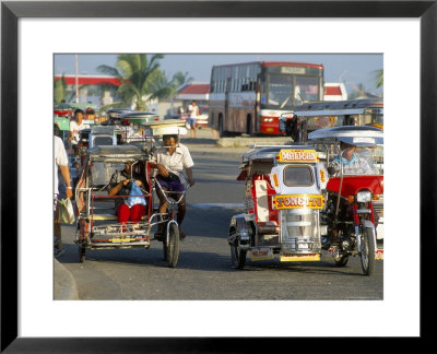 Trishaws, Port Of Lucena, Southern Area, Island Of Luzon, Philippines, Southeast Asia by Bruno Barbier Pricing Limited Edition Print image