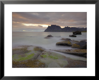 Sunset Over Utakleiv, Vestvagoya, Lofoten Islands, Norway, Scandinavia by Gary Cook Pricing Limited Edition Print image