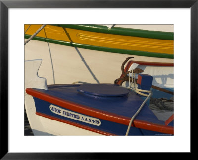 Close Up Of Two Freshly Painted Fishing Boats, Sitia, Crete, Greek Islands, Greece by Eitan Simanor Pricing Limited Edition Print image