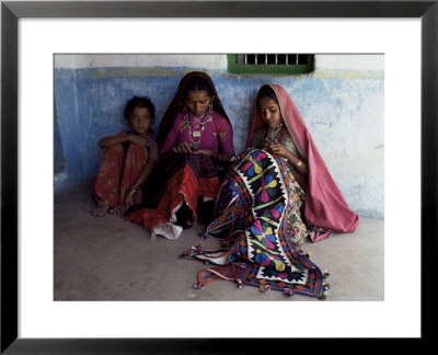 Tribal Crafts Of Embroidery And Applique, Kutch District, Gujarat State, India by John Henry Claude Wilson Pricing Limited Edition Print image