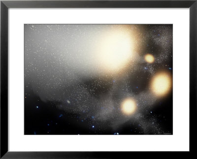 One Of The Largest Smash-Ups Of Galaxies Ever Observed by Stocktrek Images Pricing Limited Edition Print image
