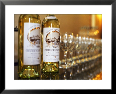Bottles Of White Wine Choteau, Leognan, Gironde, France by Per Karlsson Pricing Limited Edition Print image