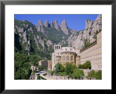Montserrat Monastery Founded In 1025, Catalunya (Catalonia) (Cataluna), Spain, Europe by Gavin Hellier Pricing Limited Edition Print image