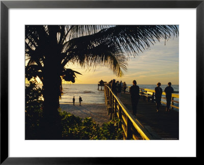 Sunset At Naples Pier, Florida, Usa by Fraser Hall Pricing Limited Edition Print image