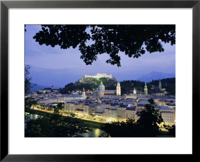 Festung (Fortress) Hohensalzburg At Twilight, Salzburg, Salzburgland, Austria, Europe by Richard Nebesky Pricing Limited Edition Print image