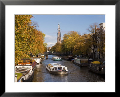 Holland, Amsterdam, Prinsengracht, Westerkerk Church by Gavin Hellier Pricing Limited Edition Print image
