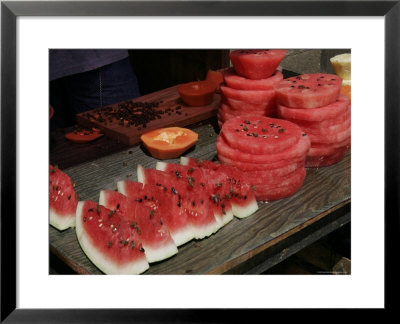 Sliced Watermellon Sold On The Street, Mexico by Gina Martin Pricing Limited Edition Print image