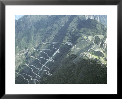 Winding Mountainous Road Leading To The Machu Picchu Inca Ruins by Jason Edwards Pricing Limited Edition Print image