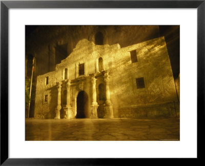 Night Time-Exposed Zoom Gives Haunting View Of Texas' Historic Alamo by Stephen St. John Pricing Limited Edition Print image