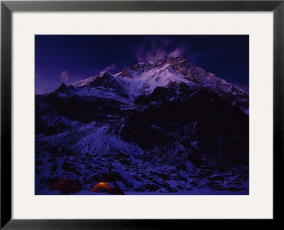 Nanga Parbat Looms Above The Expedition's Base Camp by Tommy Heinrich Pricing Limited Edition Print image