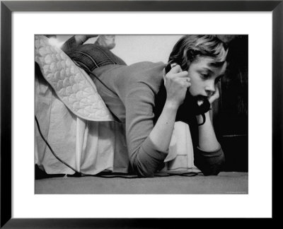 Ginny Nyvall Talking On The Phone by Grey Villet Pricing Limited Edition Print image