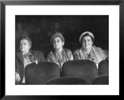 Three Elderly Ladies Watching Carmen In New York Theater by Yale Joel Pricing Limited Edition Print image
