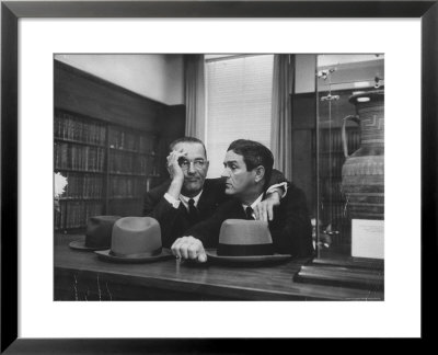 Sen. Lyndon B. Johnson Talking With Lawyer John B. Connally At Opening Of The Sam Rayburn Library by Thomas D. Mcavoy Pricing Limited Edition Print image
