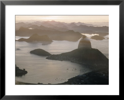 Aerial At Dusk Of Sugar Loaf Mountain And Rio De Janeiro by Dmitri Kessel Pricing Limited Edition Print image