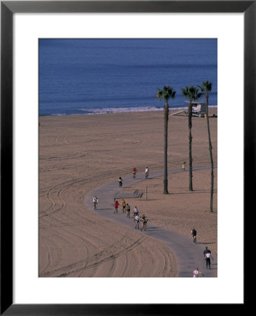 Santa Monica Bike Path, California by Nik Wheeler Pricing Limited Edition Print image