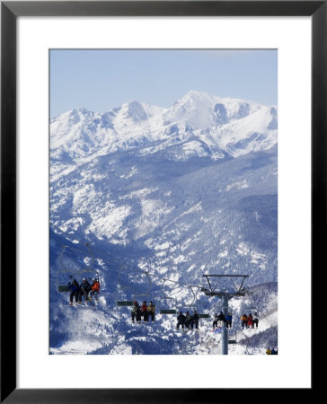 Chairlift Taking Skiers To The Back Bowls Of Vail Ski Resort, Vail, Colorado, Usa by Kober Christian Pricing Limited Edition Print image
