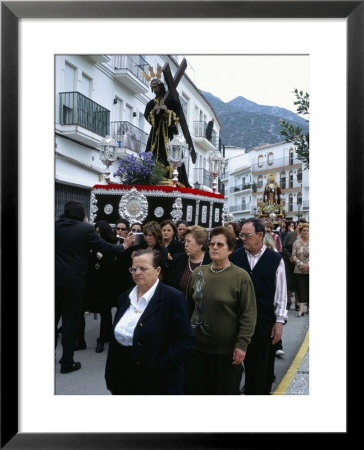 Crowd In The Good Friday Procession, Followed By The Virgin Mary In Mourning, Malaga by Pearl Bucknall Pricing Limited Edition Print image