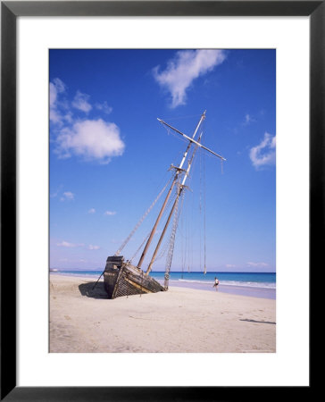 Shipwreck On The Beach On South Coast, Fuerteventura, Canary Islands, Spain, Atlantic by Robert Harding Pricing Limited Edition Print image