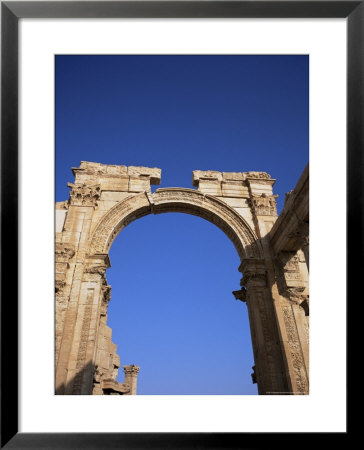 Roman Triumphal Arch, Dating From The 1St Century Ad, Palmyra, Unesco World Heritage Site, Syria by Christopher Rennie Pricing Limited Edition Print image