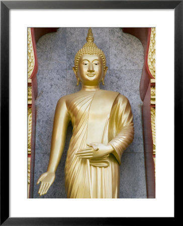 Standing Buddha Statue, Wat Chalong Temple, Phuket, Thailand, Southeast Asia, Asia by Sergio Pitamitz Pricing Limited Edition Print image