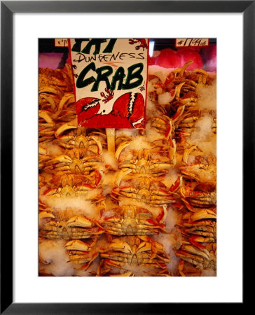 Crabs For Sale At Pike Place Market, Seattle, Washington, Usa by Lawrence Worcester Pricing Limited Edition Print image