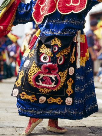 Mahakhala Robe Detail, Wangdi Phodrang Festival/Tsechu, Himalayan Kingdom, Bhutan by Lincoln Potter Pricing Limited Edition Print image