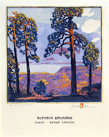 Pines, Grand Canyon by Gustave Baumann Pricing Limited Edition Print image