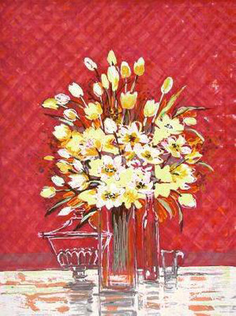 Bouquet De Fleurs Au Compotier De Cristal by Michel-Henry Pricing Limited Edition Print image