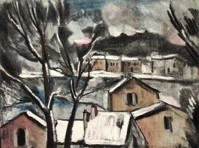 Paysage D'hiver, 1908 by Maurice De Vlaminck Pricing Limited Edition Print image