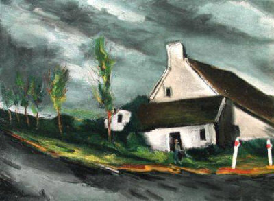 Pres De Beaumont Sur Sarthe, 1954 by Maurice De Vlaminck Pricing Limited Edition Print image