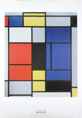 Tableau No. 1, C.1925 by Piet Mondrian Pricing Limited Edition Print image