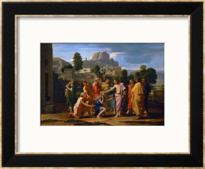 Jesus Healing The Blind Of Jericho by Nicolas Poussin Pricing Limited Edition Print image