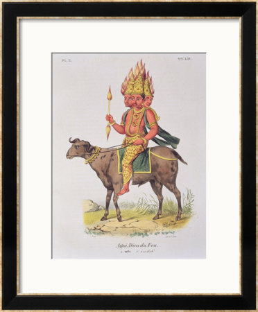 Agni, God Of Fire by Louis Thomas Bardel Pricing Limited Edition Print image