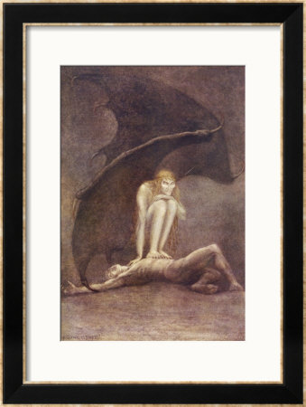 The Evil One Perches On The Body Of A Victim Whom He Has Succeeded In Ensnaring by Frank C. Pape Pricing Limited Edition Print image