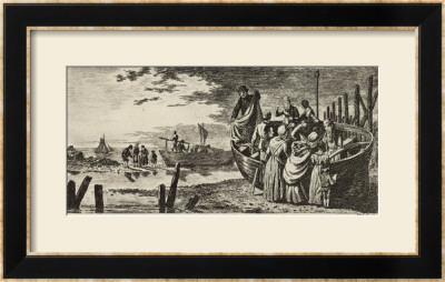 People From The Whole Community Help With The Fishing Boats In Leith Scotland by Walter Geikie Pricing Limited Edition Print image