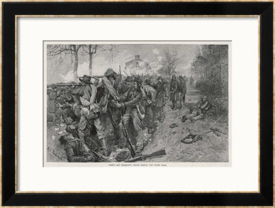 The Battle Of Fredericksburg: Cobb's And Kershaw's Men Behind The Stone Wall by A.C. Redwood Pricing Limited Edition Print image