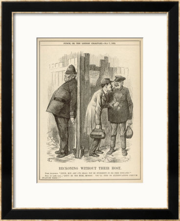 Reckoning Without Their Host, Anarchists Plot Oblivious To A Listening Policeman by John Tenniel Pricing Limited Edition Print image