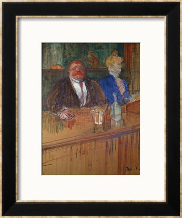 At The Bar, 1898 by Henri De Toulouse-Lautrec Pricing Limited Edition Print image