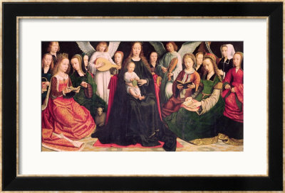 Virgin And Child With Saints, Circa 1509 by Gerard David Pricing Limited Edition Print image